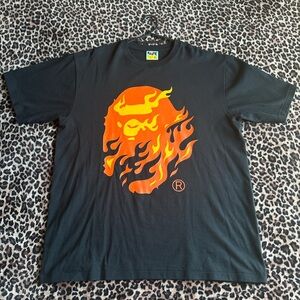 Bape Flaming Ape Head Tee